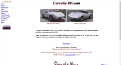 Desktop Screenshot of corvette-101.com